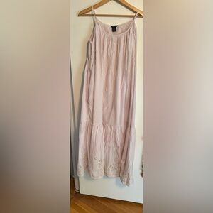 NWOT: Maxi dress 👗 by MODAintetnational 💯 cotton & linen.  Size large.
